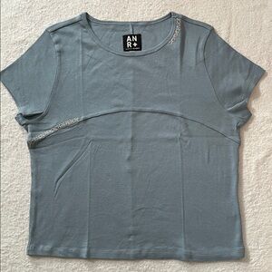 Alp N Rock Women’s Slate Blue Short Sleeve Crew, XL